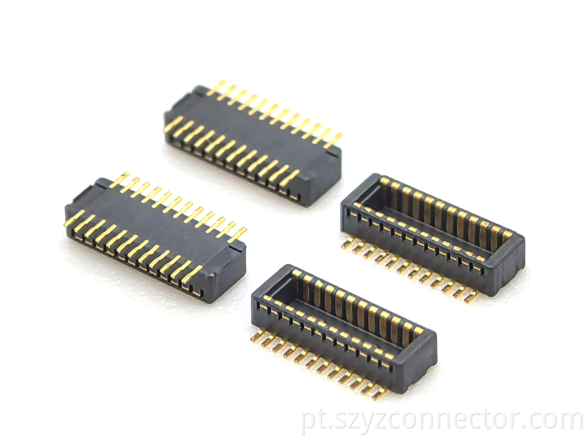 Placa de passo de 0,4 mm para conector de placa macho H: 2,0 mm 2 * 12P 0.4mm Pitch Board to Board Connector Male H:2.0mm 2*12P